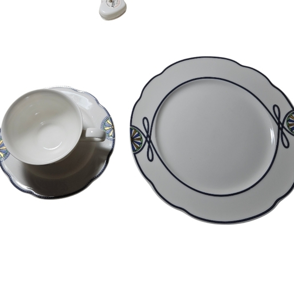 Rosenthal Grece Pearl China Society  Dinnerware Set Of 6 Saucers Creamer Sugar - Picture 4 of 11